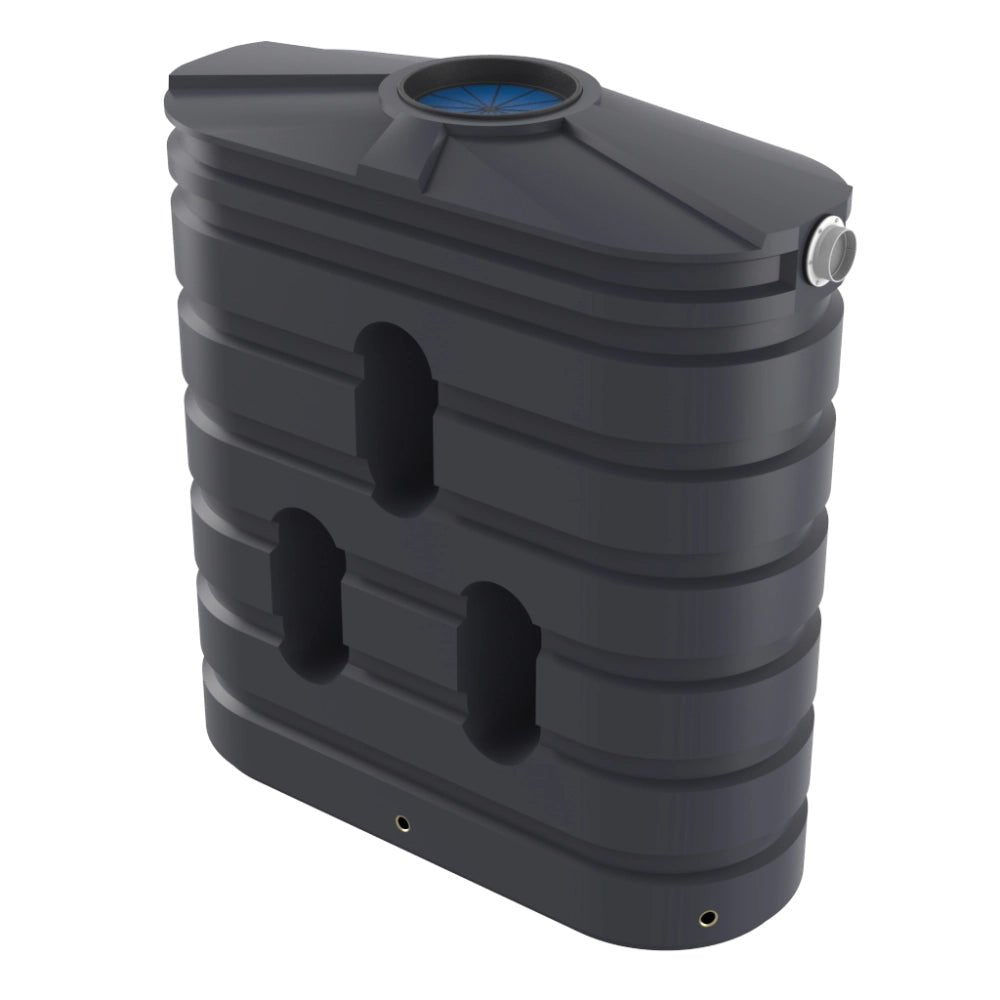 18666 - Tanks - Bushmans 1000L Slimline Water Tank - Slate Grey - Austral Ag