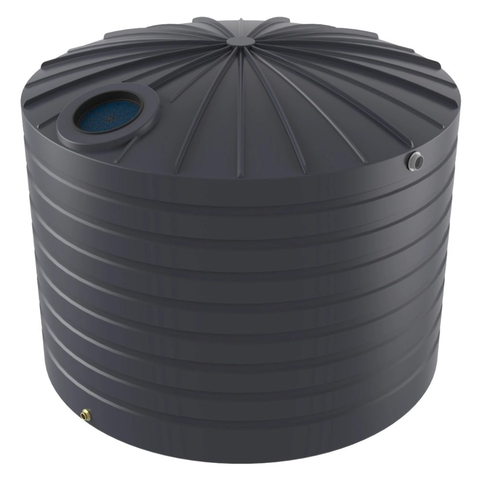 18783 - Tanks - Bushmans 15000L Domed Round Water Tank - Slate Grey - Austral Ag