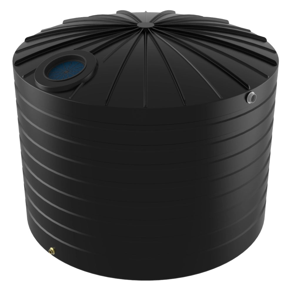 18776 - Tanks - Bushmans 15000L Domed Round Water Tank - Black - Austral Ag