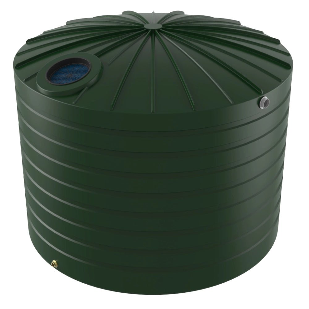 18777 - Tanks - Bushmans 15000L Domed Round Water Tank - Heritage Green - Austral Ag