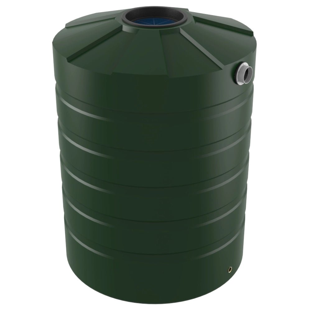 18712 - Tanks - Bushmans 1500L Round Water Tank - Heritage Green - Austral Ag