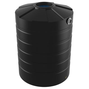 18711 - Tanks - Bushmans 1500L Round Water Tank - Black - Austral Ag