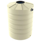 18719 - Tanks - Bushmans 1500L Round Water Tank - Smooth Cream - Austral Ag