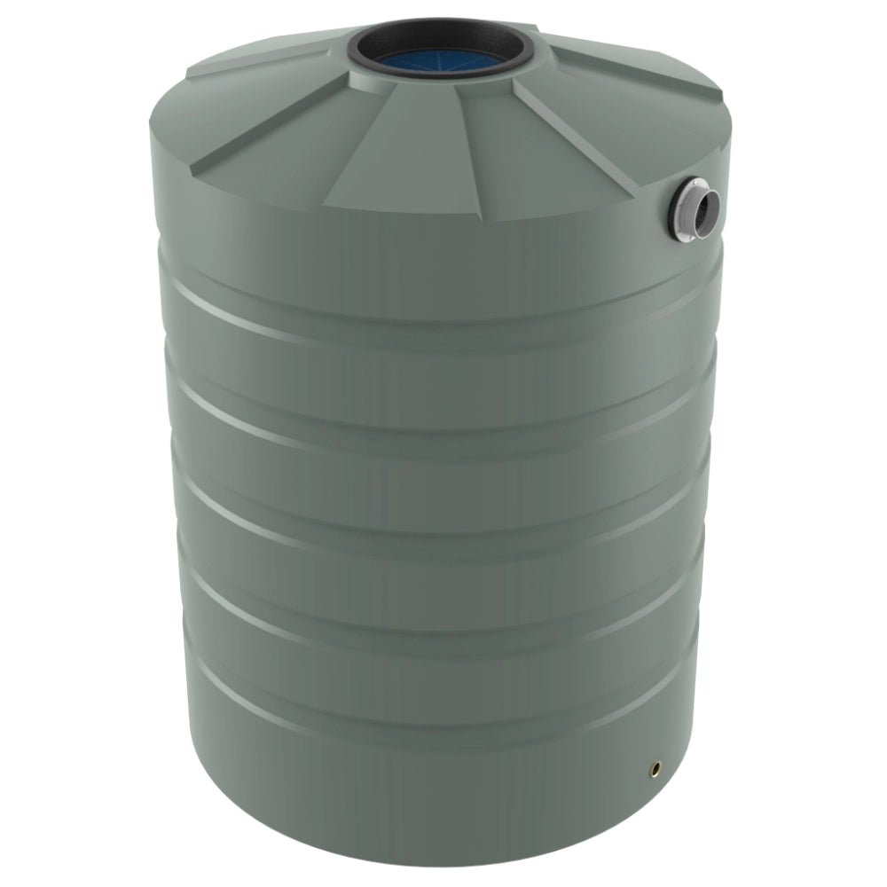 18715 - Tanks - Bushmans 1500L Round Water Tank - Mist Green - Austral Ag