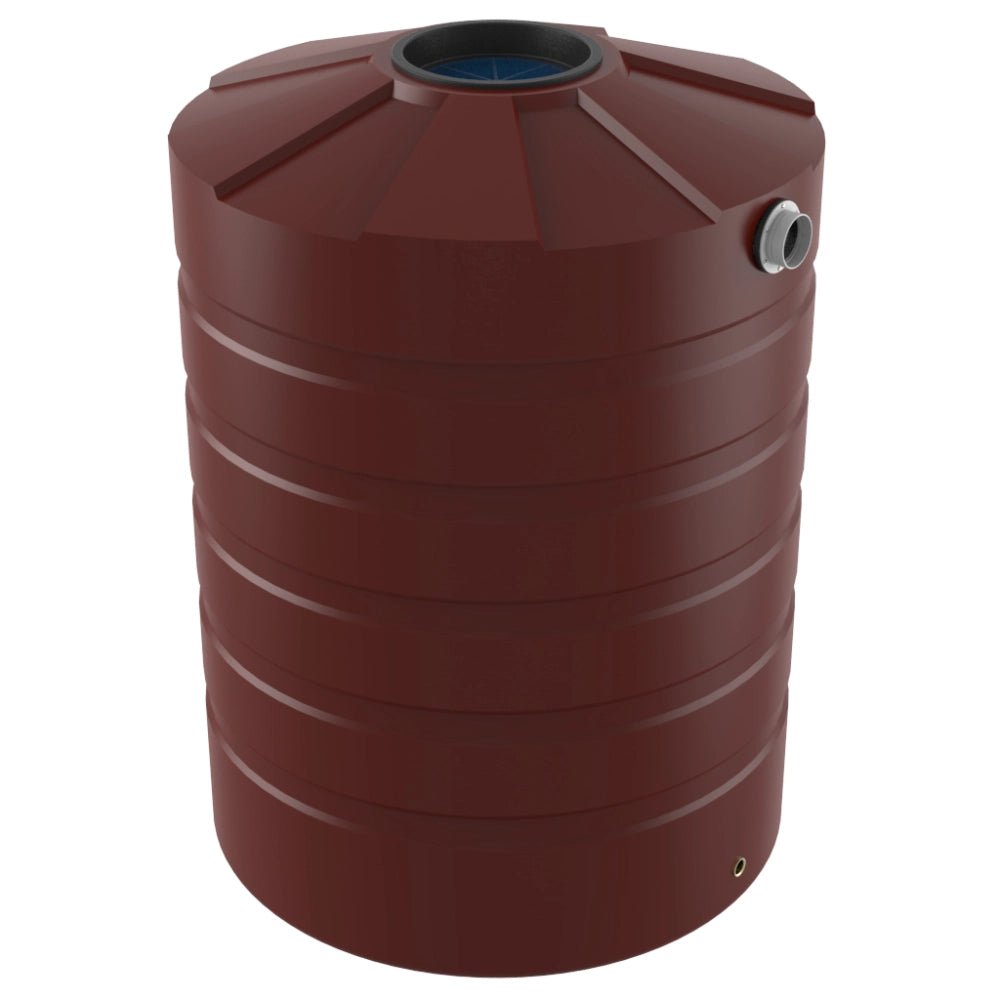 18713 - Tanks - Bushmans 1500L Round Water Tank - Heritage Red - Austral Ag
