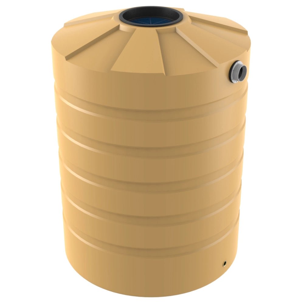18721 - Tanks - Bushmans 1500L Round Water Tank - Wheat - Austral Ag