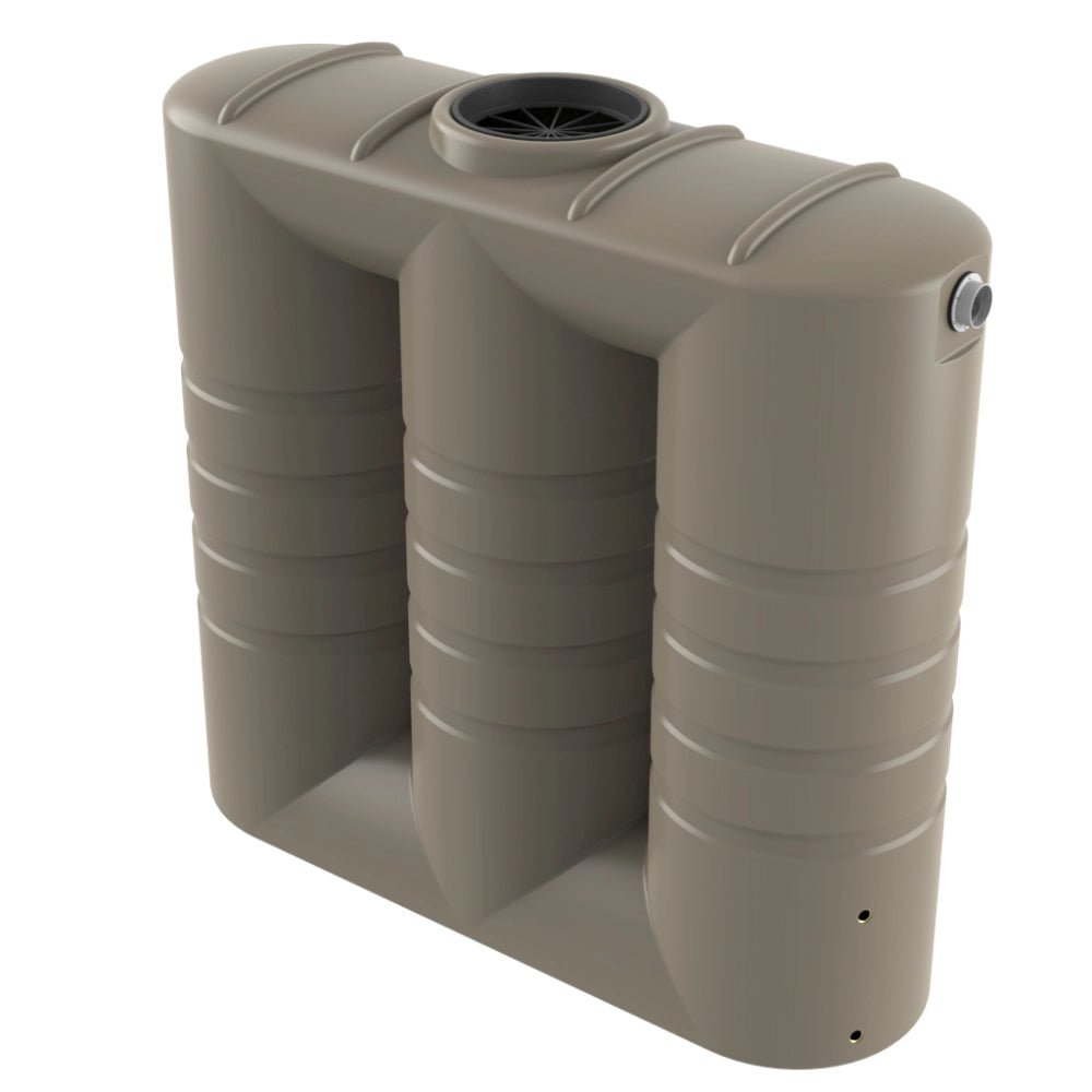 18671 - Tanks - Bushmans 2000L Slimline Water Tank - Birch Grey - Austral Ag
