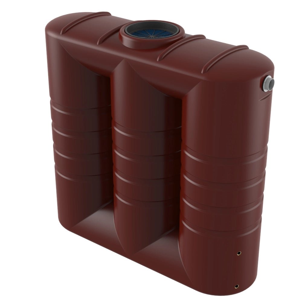 18674 - Tanks - Bushmans 2000L Slimline Water Tank - Heritage Red - Austral Ag