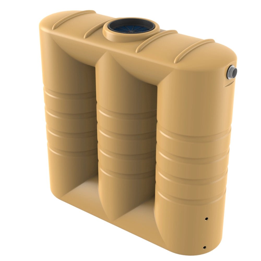 18682 - Tanks - Bushmans 2000L Slimline Water Tank - Wheat - Austral Ag