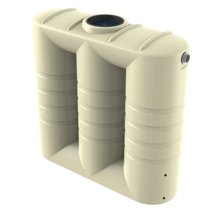 18680 - Tanks - Bushmans 2000L Slimline Water Tank - Smooth Cream - Austral Ag