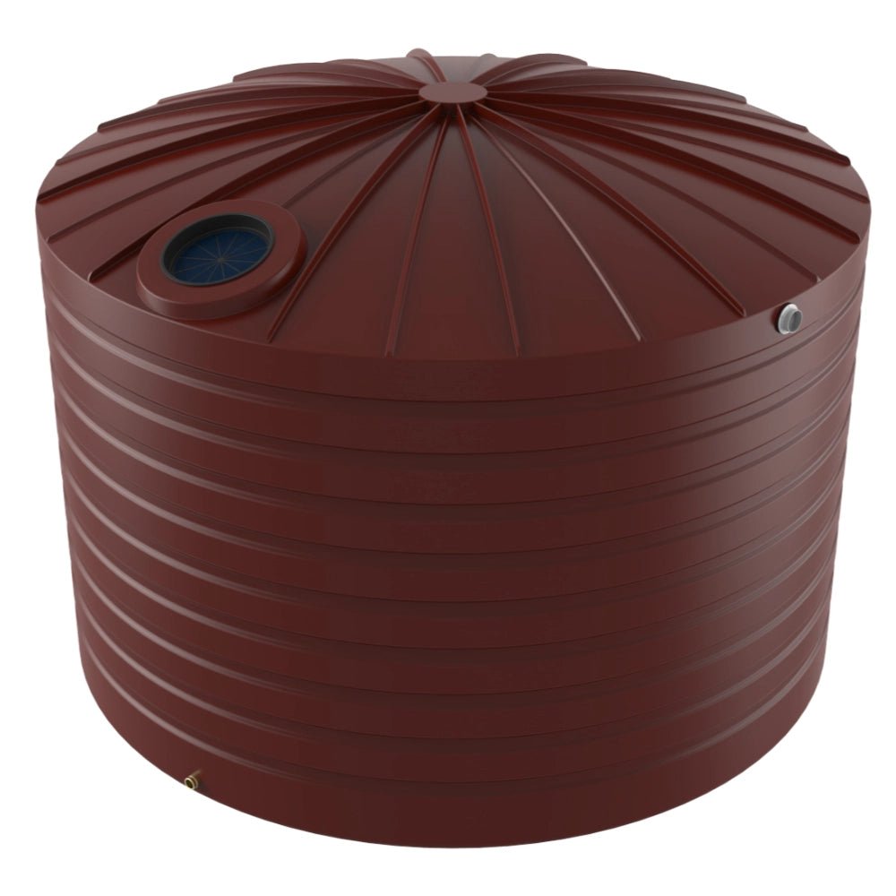 18619 - Tanks - Bushmans 25000L Domed Round Water Tank - Heritage Red - Austral Ag