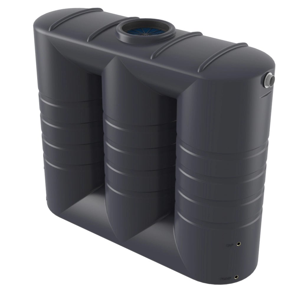 18692 - Tanks - Bushmans 3000L Slimline Water Tank - Slate Grey - Austral Ag