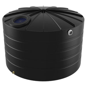 18724 - Tanks - Bushmans 4000L Domed Squat Water Tank - Black - Austral Ag