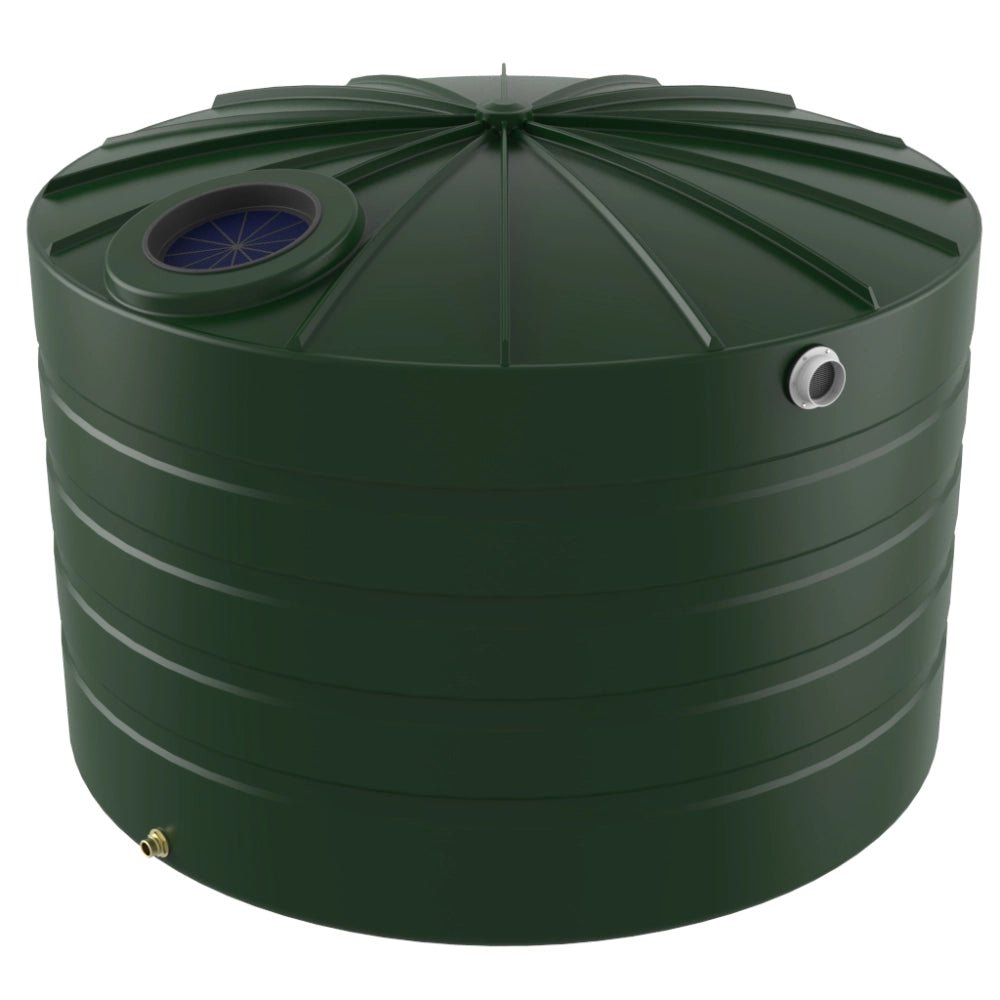 18725 - Tanks - Bushmans 4000L Domed Squat Water Tank - Heritage Green - Austral Ag
