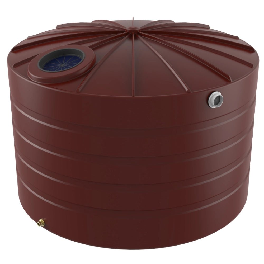 18726 - Tanks - Bushmans 4000L Domed Squat Water Tank - Heritage Red - Austral Ag