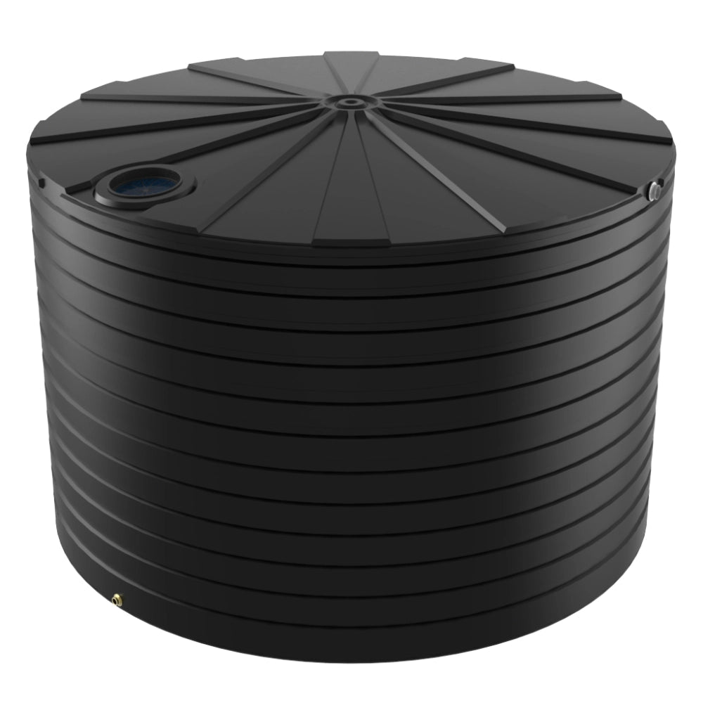 18789 - Tanks - Bushmans 46400L Round Water Tank - Black - Austral Ag