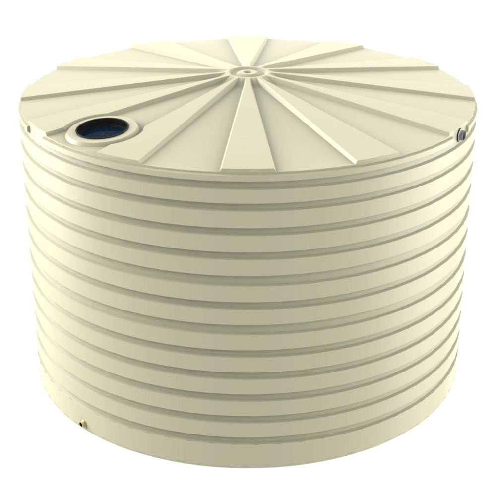 18797 - Tanks - Bushmans 46400L Round Water Tank - Smooth Cream - Austral Ag