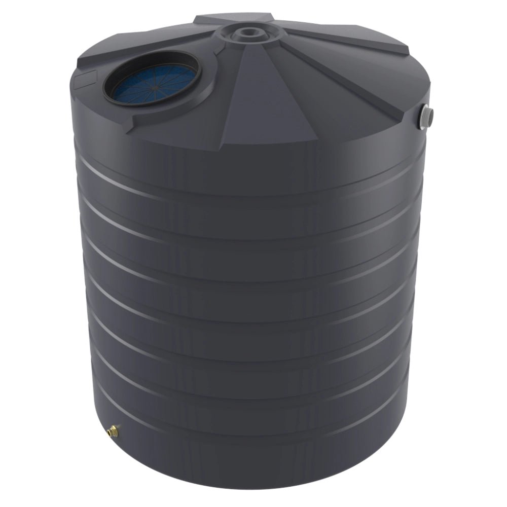 18744 - Tanks - Bushmans 5000L Tall Round Water Tank - Slate Grey - Austral Ag