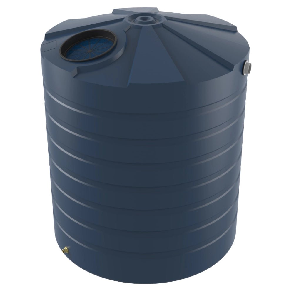 18746 - Tanks - Bushmans 5000L Tall Round Water Tank - Stormedge Blue - Austral Ag