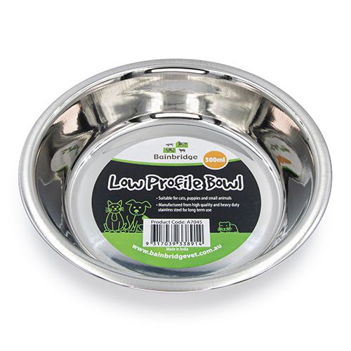 14401 - Animal Accessories - Cat Bowl Stainless Steel 300ml - Austral Ag