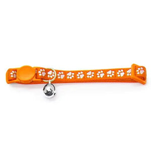 15434 - Animal Accessories - Cat Collar Reflective Printed - Orange - Austral Ag