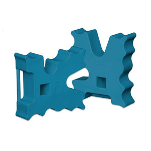 17965 - Animal Accessories - Cavaletti Jump Blocks 1pr - Teal - 1 - Austral Ag