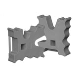 17959 - Animal Accessories - Cavaletti Jump Blocks 1pr - Grey - 1 - Austral Ag