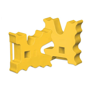 17966 - Animal Accessories - Cavaletti Jump Blocks 1pr - Yellow - 1 - Austral Ag