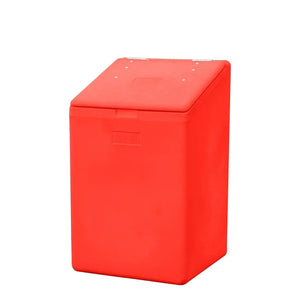 16085 - Livestock - Chaff Bin with hinged lid - Red - Austral Ag