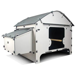18898 - Animal Accessories - Chicken Coop with Pitched Roof Elevated Plastic Chook House - Small - Austral Ag