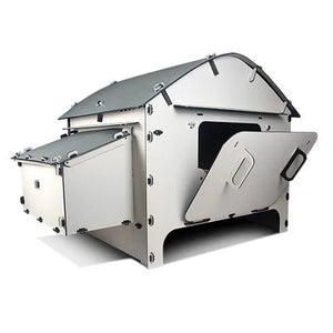 18898 - Animal Accessories - Chicken Coop with Pitched Roof Elevated Plastic Chook House - Small - Austral Ag