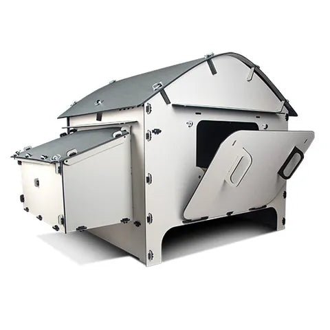 18898 - Animal Accessories - Chicken Coop with Pitched Roof Elevated Plastic Chook House - Small - Austral Ag