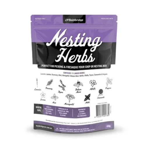 18522 - Supplementation - Chicken Nesting Herbs - Chook Coop Aromatic Refresher - 450g - Austral Ag