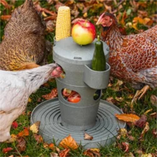 18525 - Animal Accessories - Chicken Snack & Feed Tower - Recycled Plastic Playground Chook Toy - Austral Ag