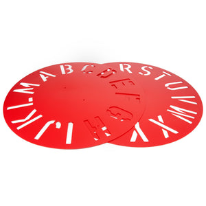 14932 - Hardware - Clockface Plastic Stencils A Z Each - Austral Ag