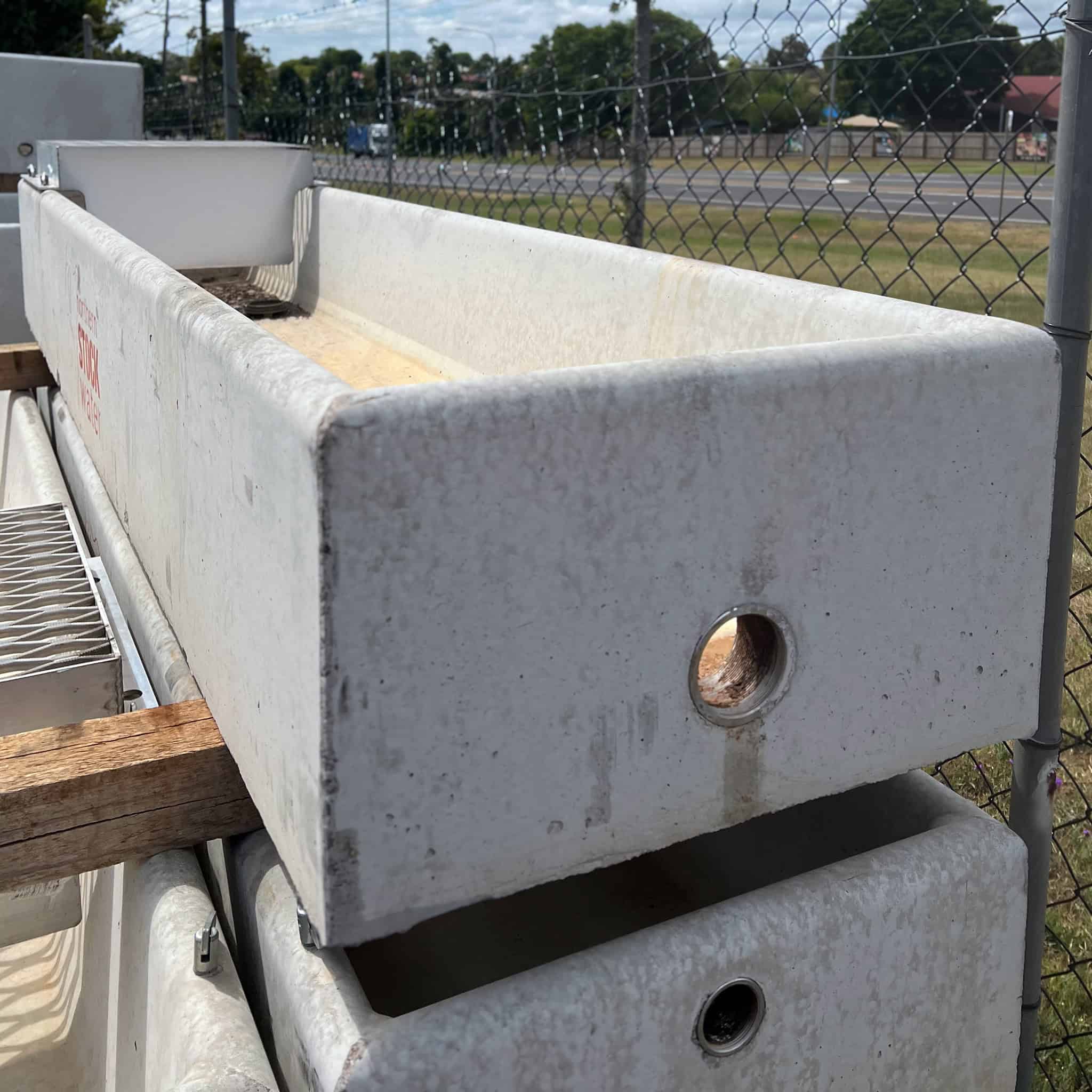 12195 - Precast - Concrete Sheep Trough and Lid - 4.6m - Austral Ag