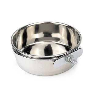 14537 - Animal Accessories - Coop Cup Stainless Steel with Clamp Holder - 300ml - Austral Ag