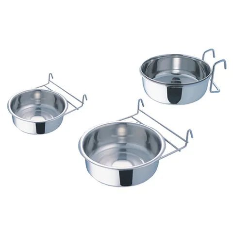 14535 - Animal Accessories - Coop Cup Stainless Steel with Hook Holder - 300ml - Austral Ag