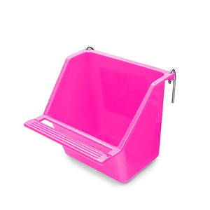 14518 - Animal Accessories - Coop Cups Plastic with Perch - Pink - Medium - Austral Ag