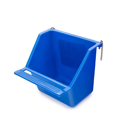 14514 - Animal Accessories - Coop Cups Plastic with Perch - Blue - Small - Austral Ag