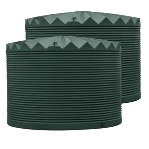 DEAL27KX2HR- Tanks-2 x 27,000L Rainwater Tanks-Heritage Green (Cottage Green™) - Austral Ag