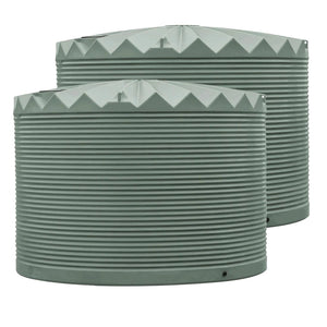 DEAL27KX2MG- Tanks-2 x 27,000L Rainwater Tanks-Mist Green (Pale Eucalypt™) - Austral Ag