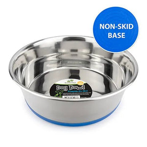 Dog Bowl Stainless Steel Non Skid Base - Animal Accessories - Austral Ag