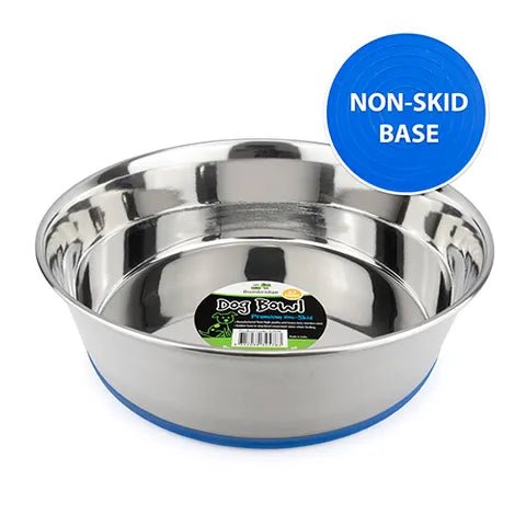 Dog Bowl Stainless Steel Non Skid Base - Animal Accessories - Austral Ag