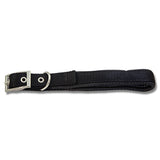 13905 - Animal Accessories - Dog Collar with Padding & Nylon Webbing - Black - 35cm - Austral Ag