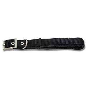 15150 - Animal Accessories - Dog Collar with Padding & Nylon Webbing - Black - 60cm - Austral Ag