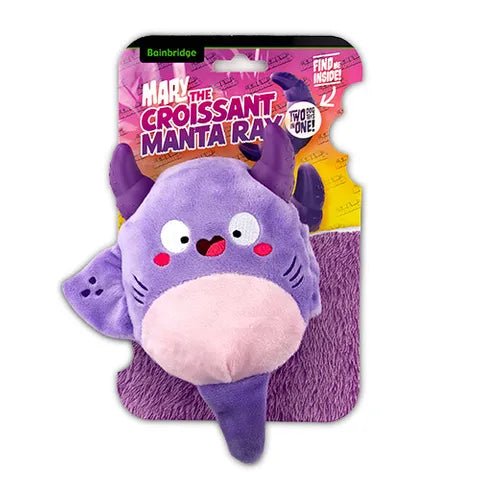 Dog Toy - Chew Buddies - Mary The Croissant Manta Ray - Animal Accessories - Austral Ag