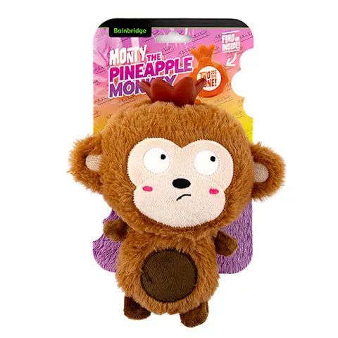 Dog Toy - Chew Buddies - Monty The Pineapple Monkey - Animal Accessories - Austral Ag