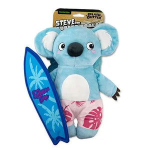 Dog Toy - Splash Critters - Steve The Surfer Koala - Animal Accessories - Austral Ag