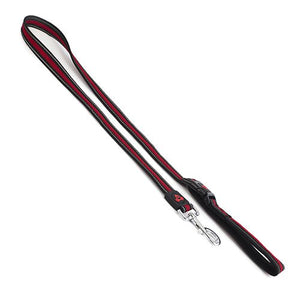 14222 - Animal Accessories - Double Layer Reflective Mesh Cafe Lead - Red - 2.5cm x 120cm - Austral Ag